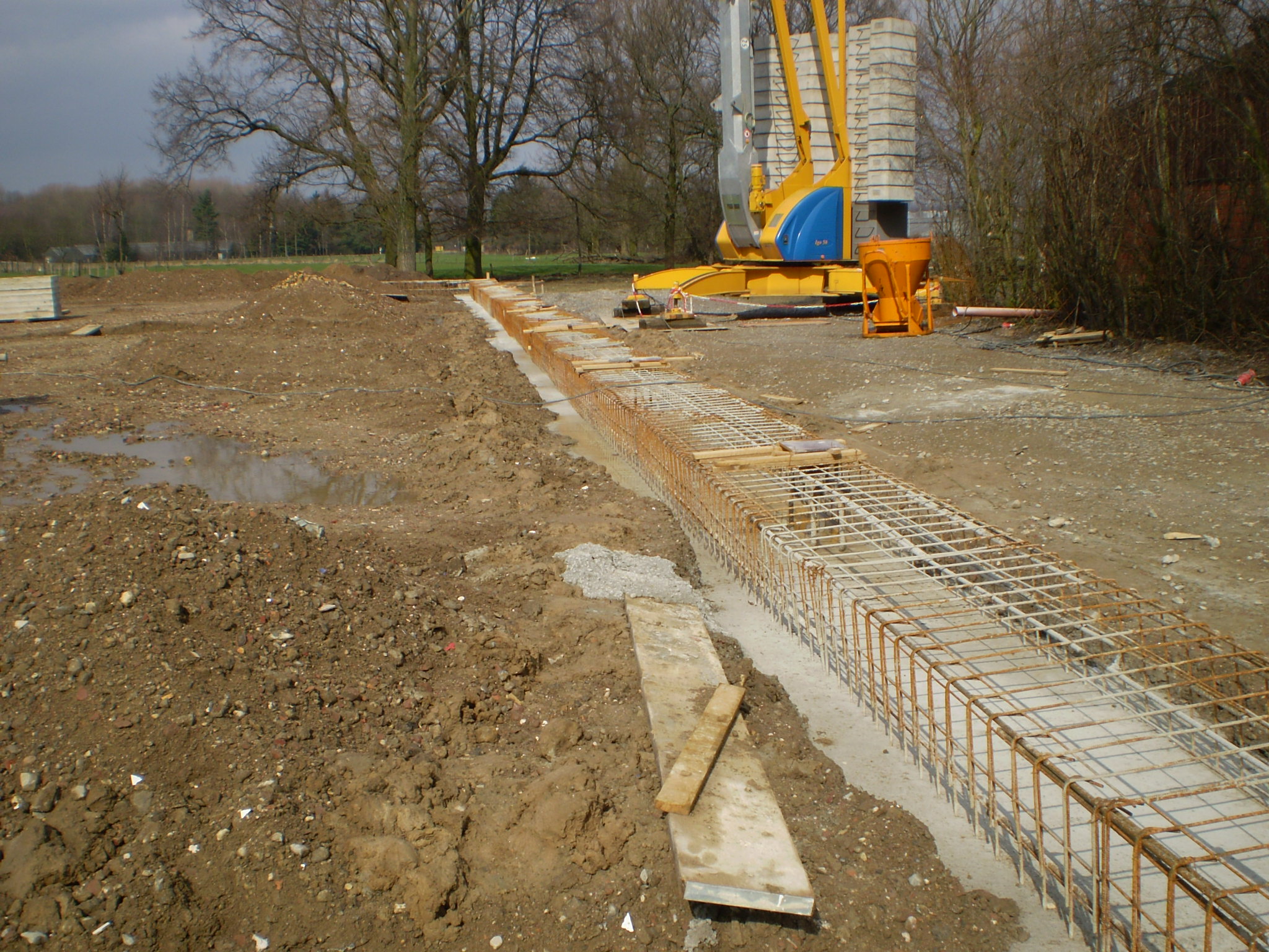 Baufortschritt der Reithalle